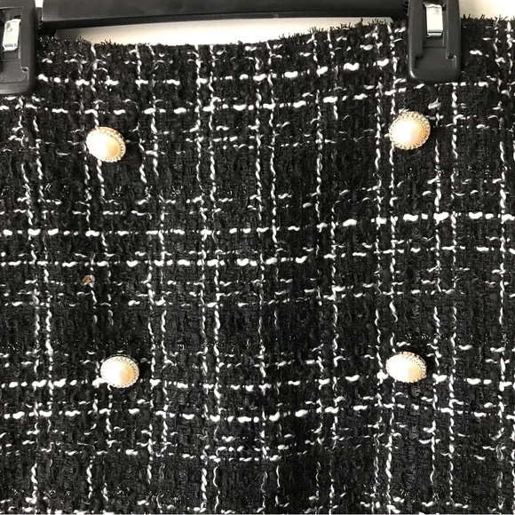 Shein-2-piece black and white plaid tweed suit. - Picture 5 of 6